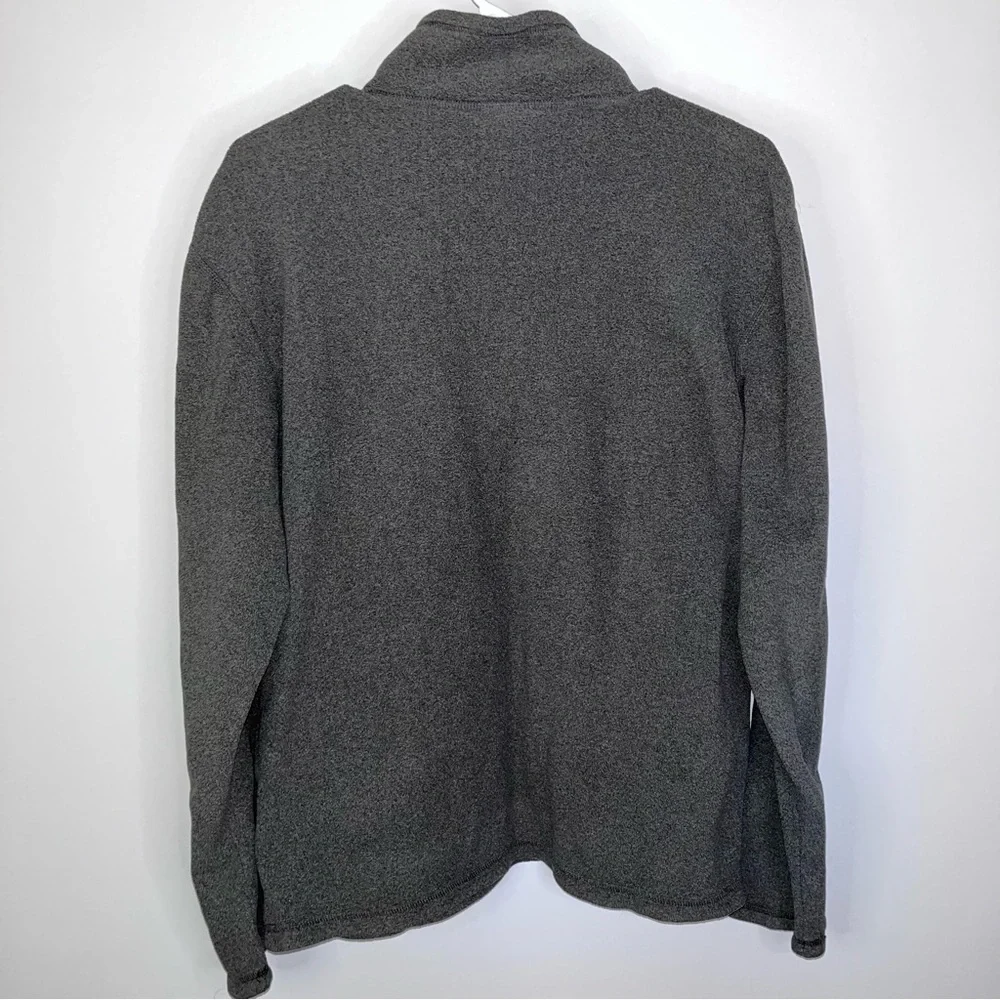 NORTH FACE Men’s Polartec Gray Quarter Zip Fleece Pullover Sweater Small